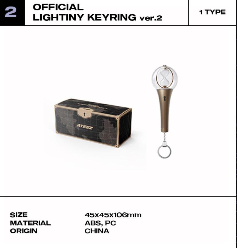 [USED] ATEEZ IN YOUR FANTASY Incheon Light Stick Keyring