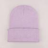 Unisex Fluorescent Acrylic Beanie – European and American Candy Color Knit Hat for Autumn and Winter