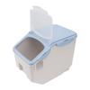 Rice Storage Container with Cup Airtight Sealed Food Grain Organizer Plastic Kitchen Supplies