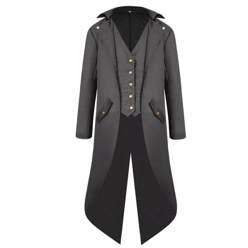 Luxurious Victorian Coat For Men Featuring Exquisite Corset Style And Button Front