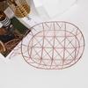 Fruit Storage Basket Iron Pineapple Shape Tray Nordic Style Dessert Snack Plate