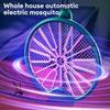 New ABS Electric Mosquito Racket Electronic Components 3000V Mosquito Killer Lamp Metal Foldable Mosquito Swatter