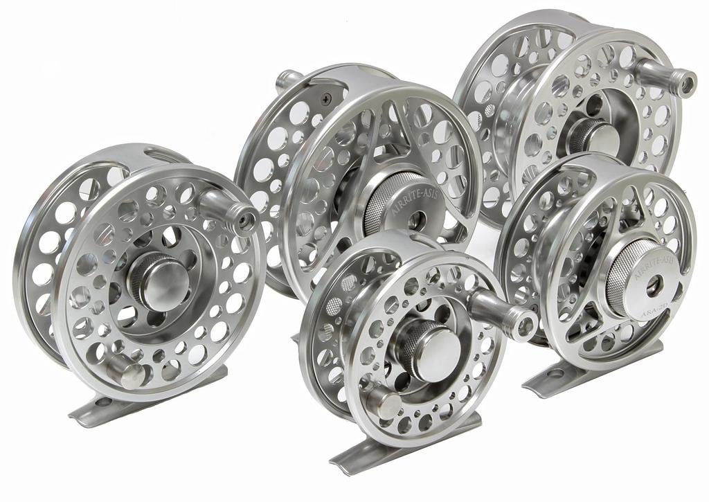 Akisco Airlite Fly Reel with Reel Foot Gunmetal ARA-3D Cover, #5/6