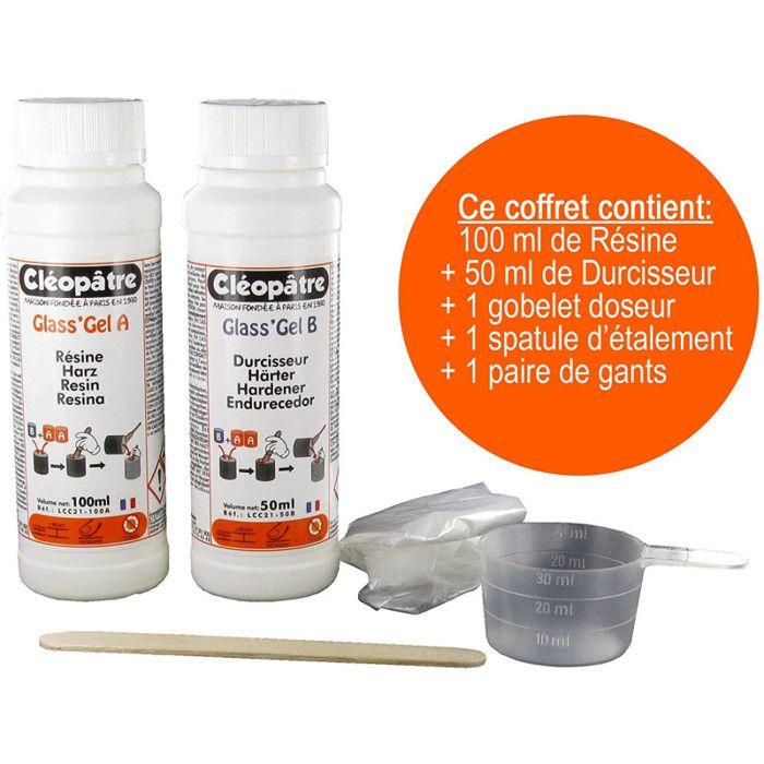 Résine de glaçage - Cléopâtre - 150ML - Ultra-brillante - Résistante aux chocs - Effet laqué