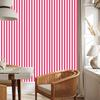 Powder Pink, Pink and White Striped Wallpaper for Living Room and Bedroom 50x1000