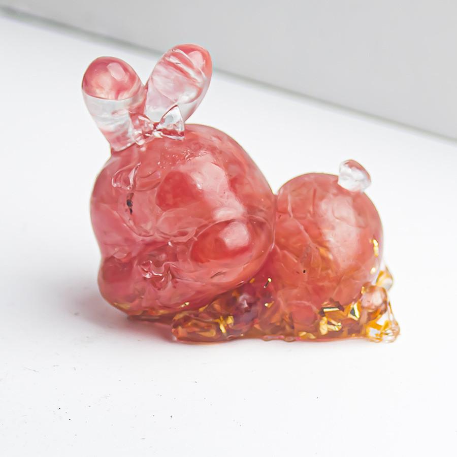 

Crystal Rabbit Figurine Gift For Home Office Decor With Natural Gemstone Material Style I