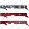 Djsh6 3D Large RAPTOR Emblem Badge Body Side Door Logo Car Stickers For FORD RAPTOR F150 Fx4 XLT Trunk Rear Modified Accessories