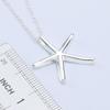 Trending products 925 Stamped Silver Pretty Starfish Pendant Necklace For Women high quality Fashion party wedding Jewelry gift