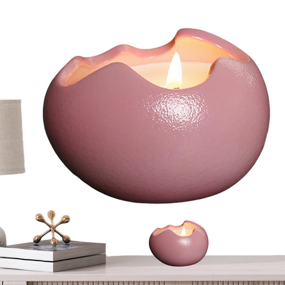 Tea Light Candle Holders Easter Egg-Scented Candle Holder Egg Shaped Ceramic Candlestick For Birthday Table Decorations