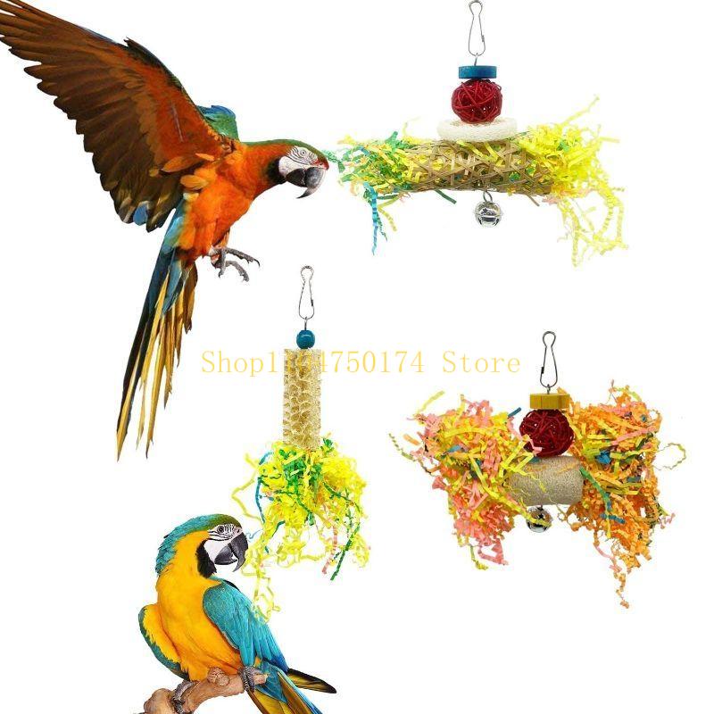 5 Piece Small Parrot Chewing Rattan Ball Foraging Toy for Lovebird top sale