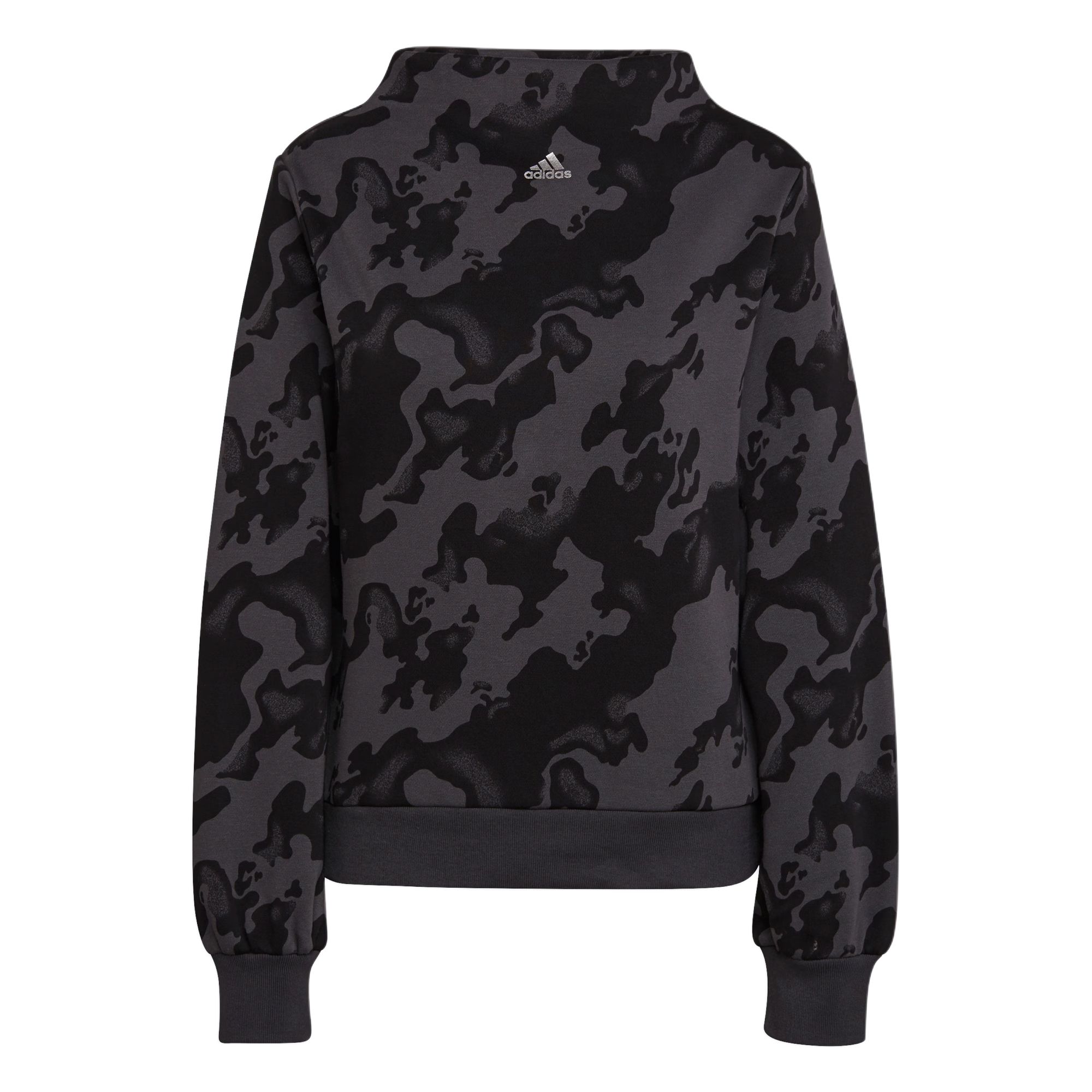Adidas MOCK CREW AOP Sweatshirt Women s Carbon Black H25104 S/155/80A