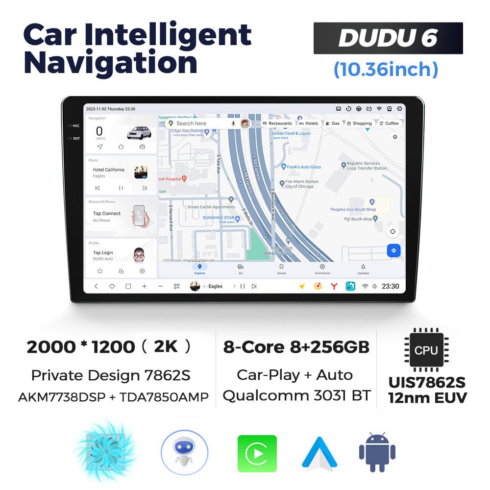 DUDU7 Universal 9.5" 10.36" 11.5" 13 Inch Android Car Radio Stereo Multimedia Video Player GPS CarPlay Auto Intelligent Systems