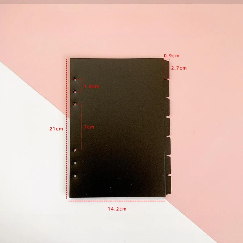 A5 A6 PP Separator Paper Index Page Classification Separator Page 6 Holes Notebook Loose-leaf Book Partition Accessories