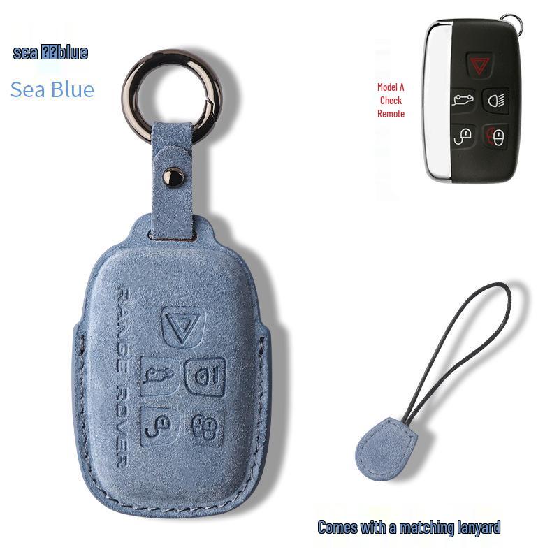 Nubuck Leather Key Case for Range Rover Models (Sport, Evoque, Defender, Discovery Sport, Velar, Freelander)