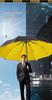 Automatic Men's and Women's Reinforced Vinyl Sun and Rain Umbrella - Enlarged for School Use