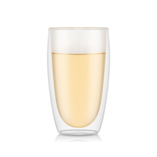 BODUM PAVINA Double-Walled Glasses, 450ml, Set of 2, Insulates Hot or Cold Drinks, Double-Walled, Heat-Resistant, Microwave, Oven, Dishwasher, and Fre