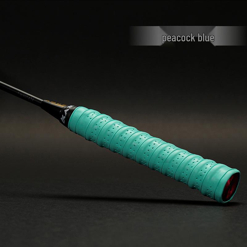 

Нековзка перфорована стрічка Dragon Bone для ракеток та вудилищ peacock синього кольору