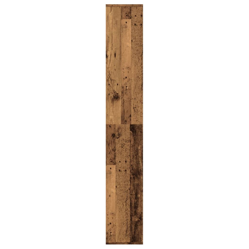Room Divider Bookshelf Vintage Wood Look 67 x 25 x 161.5 cm