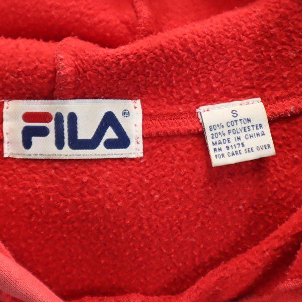 FILA 90s Old Long sleeve Sweatshirts S Red series Back brushed Men's Used