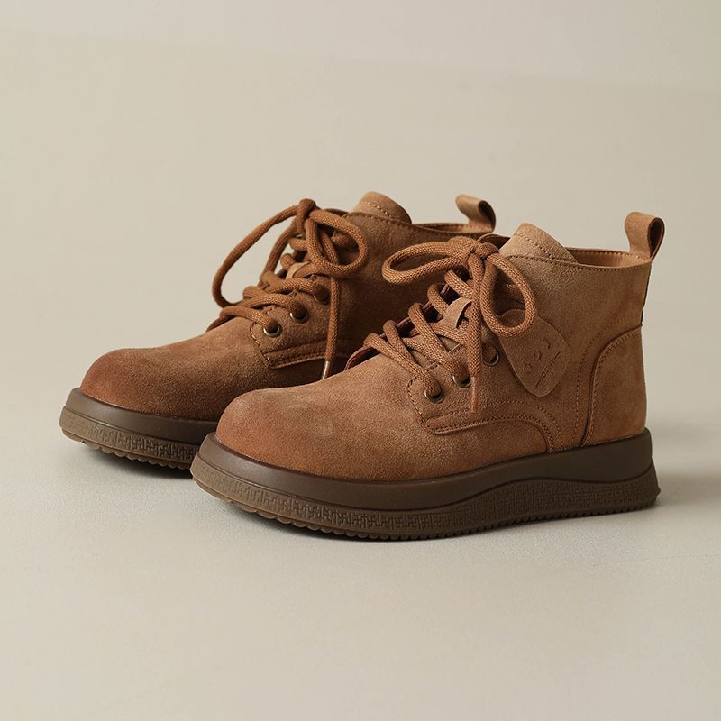 2025 New Fried Street Martin Boots Women's Autumn New British Style Locomotive Skinny Single Boots Trendy Versatile Platform Boots