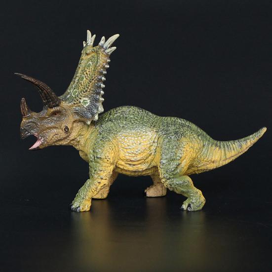 Figurine Pentaceratops Model Realist Dinosaur Sculptură Decor de Birou Jucărie Educativă Dino pentru Copii Copilași Băieți Cadou de Ziua de Naștere