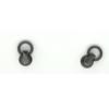 Zinc Alloy Ear Buckle Monk Head Ring with Nipple Stud for Phone Cases