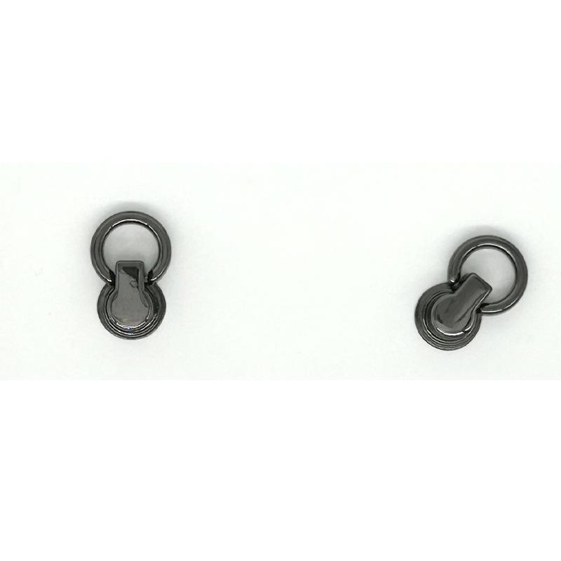Zinc Alloy Ear Buckle Monk Head Ring with Nipple Stud for Phone Cases