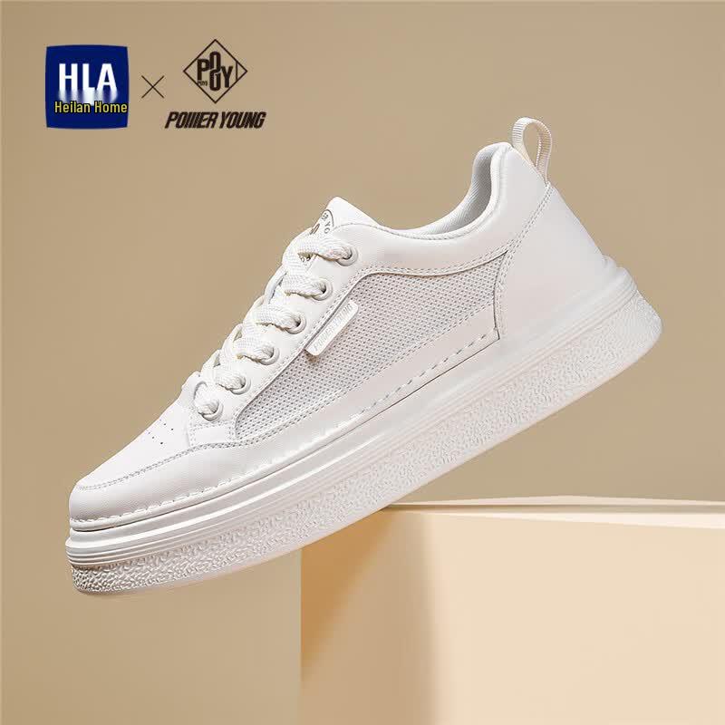 HLA Men s PowerYoung Breathable White Board Shoes 42