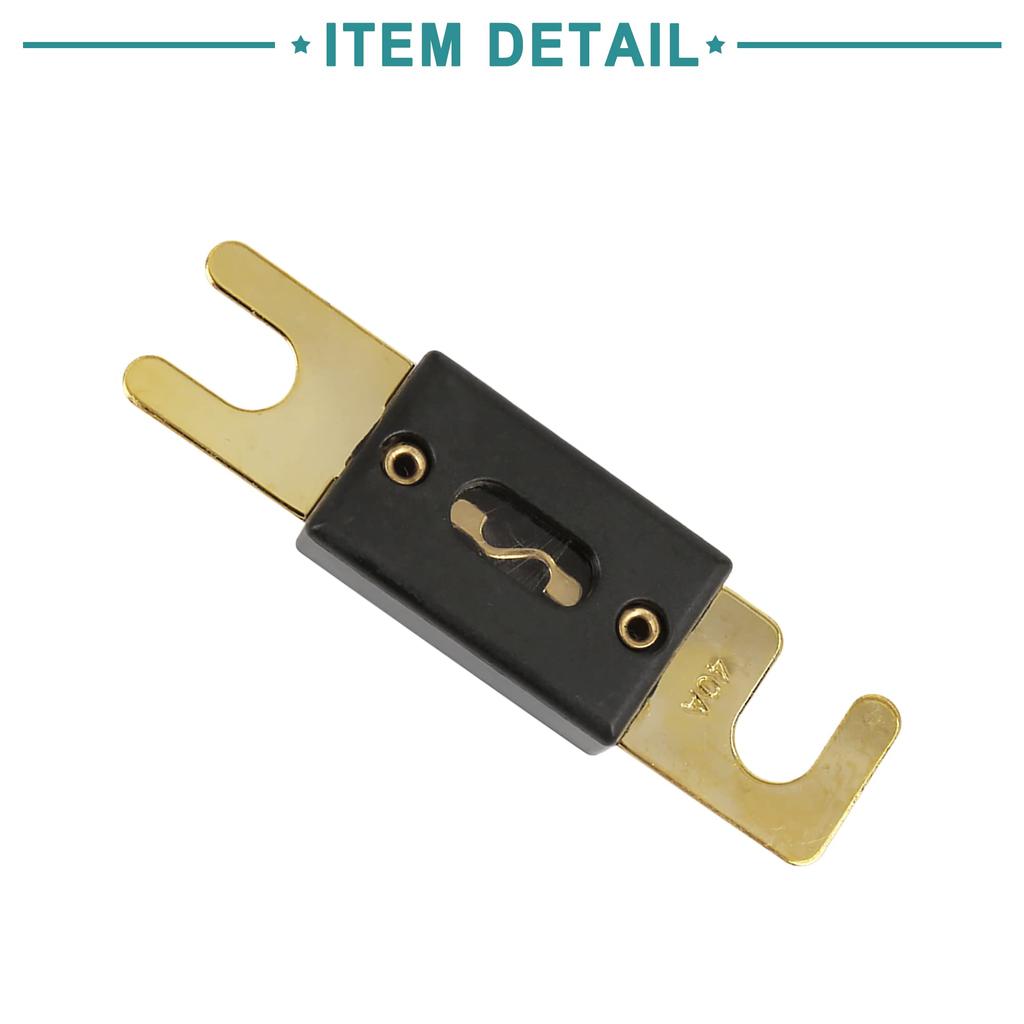 ACROPIX ANL Fuse 40A Car Vehicle Truck Motorcycle Boat Auto Audio Amplifier Black 5pcs