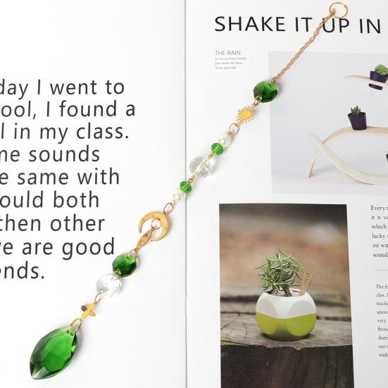 Dekorativní zvonkohra Přívěsek Vitalita Hranoly Poutavé Dobře se odráží Zvětšit Sun Catcher Domácí dekorace