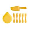 Disposable Birthday Cake Plate & Fork Set