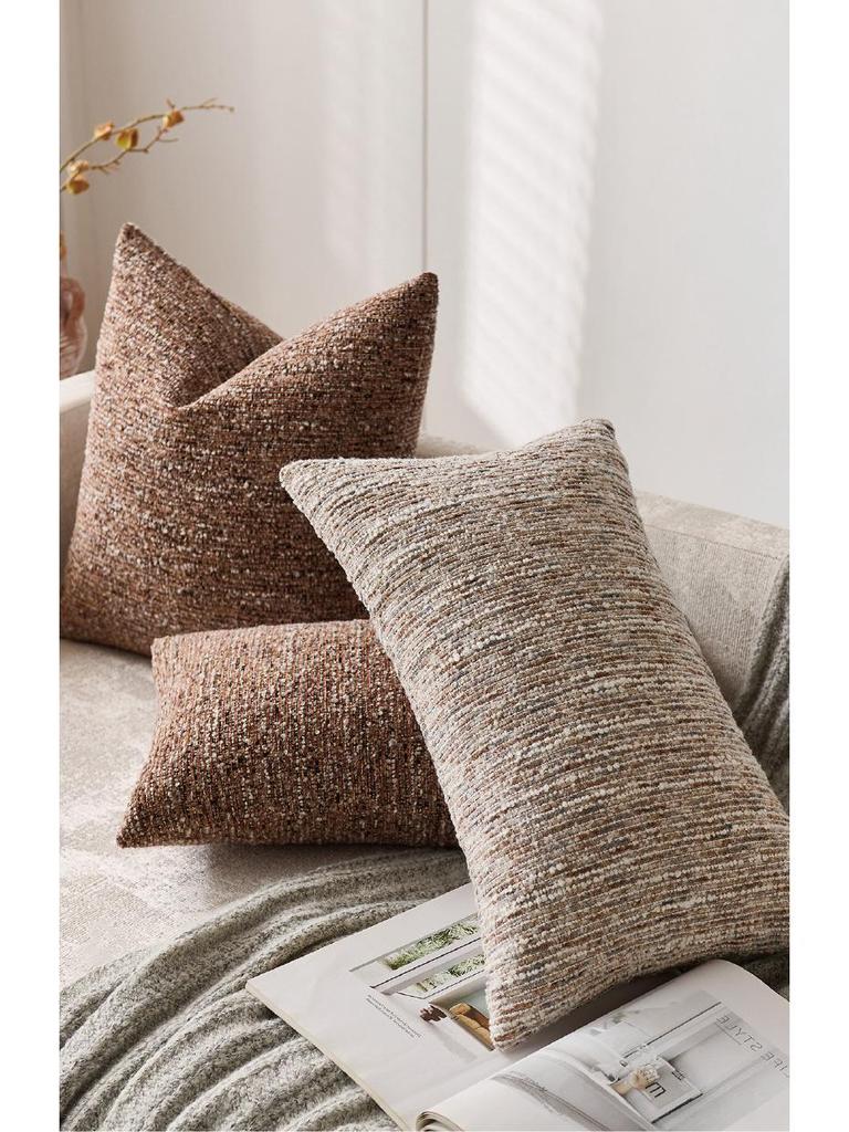 Modern Wabi-Sabi Style Cationic Cushion Cover - Soft & Stylish Pillowcase for Living Room, Bedroom, and Sofa