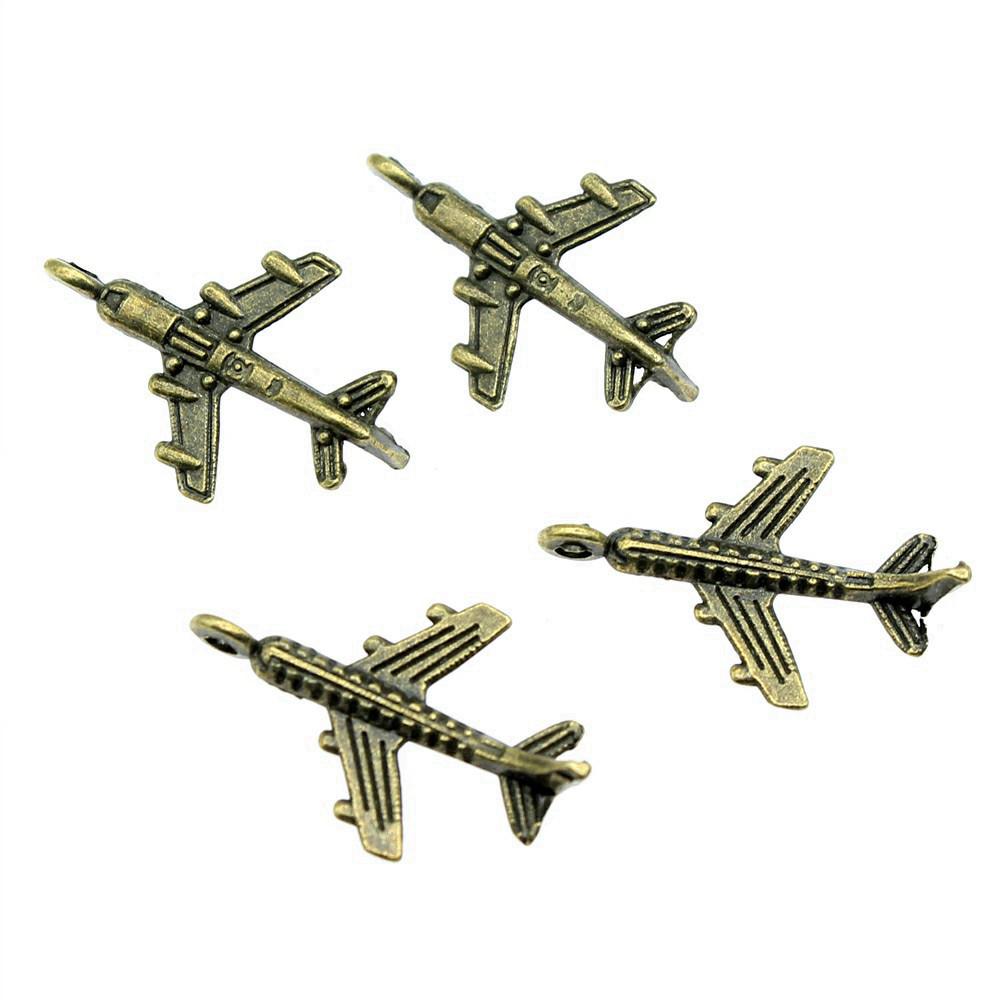 Airplane Charms Multi Color Alloy Car Pendants For Travel Themed Jewelry