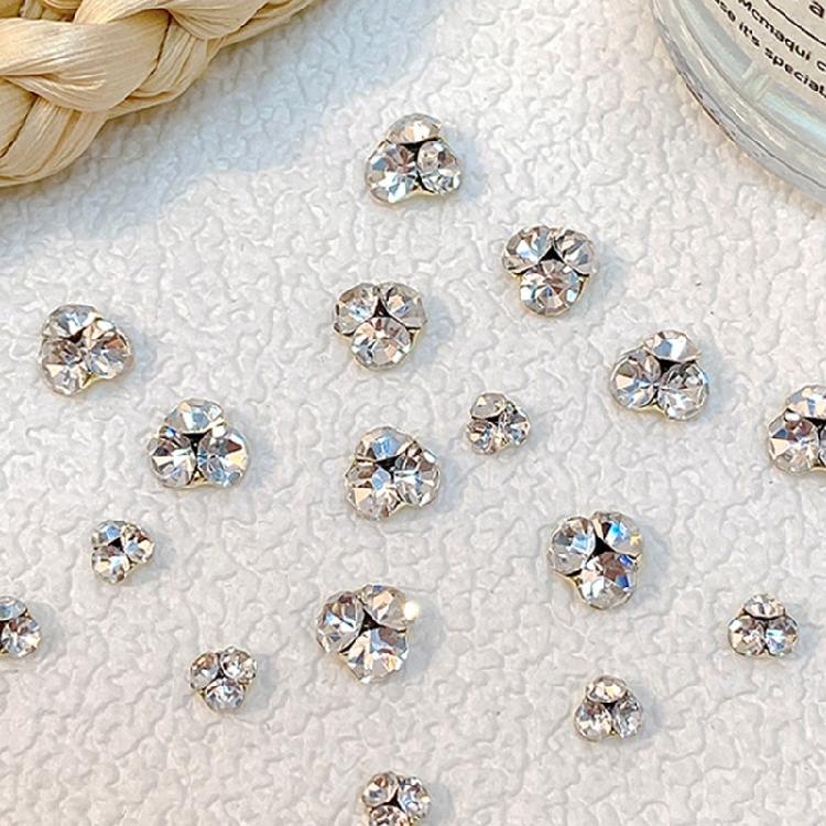 10Pieces Flatback Glass Nails Rhinestones Crystal Charm Nail Art Flatback Gems