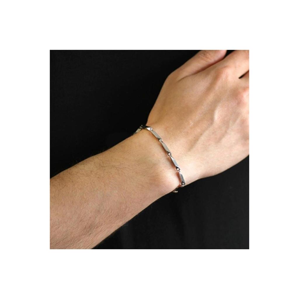 3-piece Unisex Tarnish Stainless Steel Urban Crush Singapore Cuban Model Sports Bracelet Set