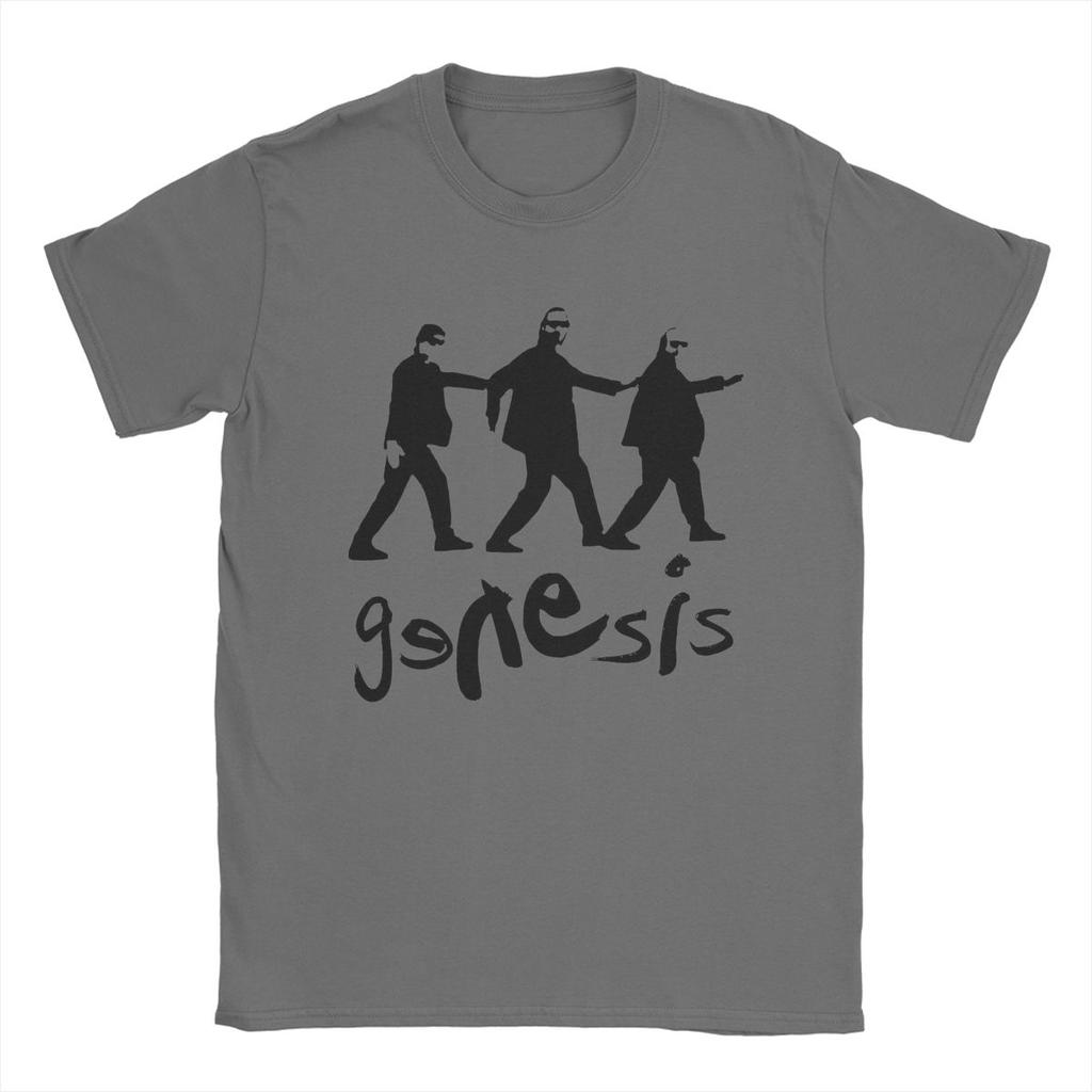 Men T-Shirt Genesis I Cant Dance Vintage Cotton Tee Shirt Short Sleeve T Shirt Round Neck Tops Summer