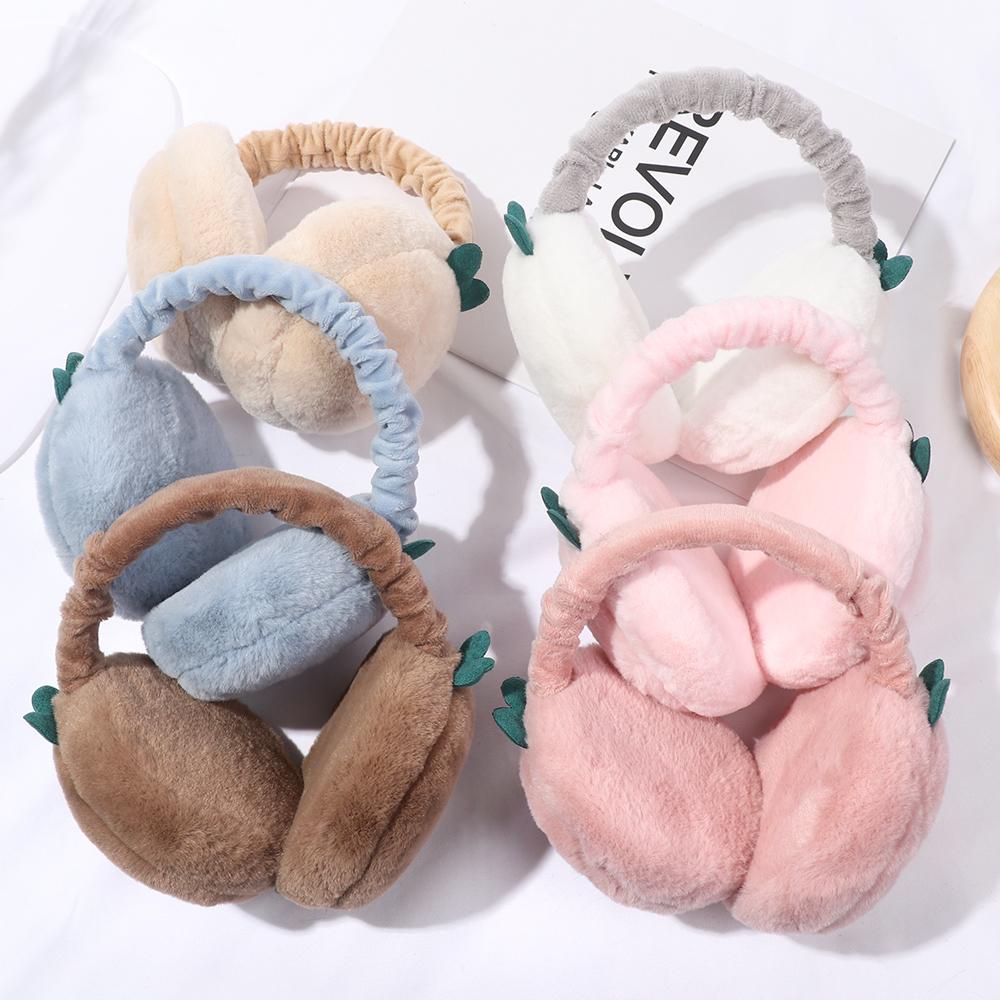 

Comfortable Solid Color Warm Anti-Windshield Ear Warmers Skiing Earflap Plush Earmuffs