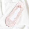 Pack Women Summer Girl Silica Transparent Lace Boat Socks Girls Cotton Invisible Anti-slip Socks No Slip No Show Socks