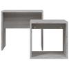  Slotted Tables, 2 Pcs, Grey Sonoma Oak