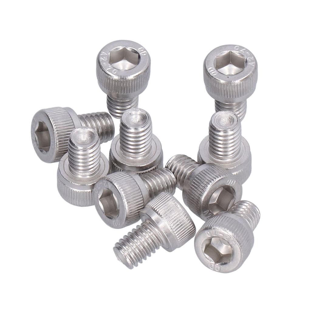 30 Stück M6 Schraubenbolzen 304 Edelstahl A2?70 Innensechskantschrauben Zylinderkopfschrauben Set DIN 912 M6x20