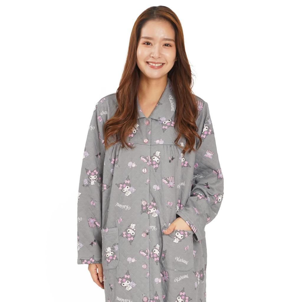 SAN1566 Kuromi Knit Quilt Dress Room Wear Kuromi Sanrio Makeup Kuromi [Southzak] Women's (Black/M-L Size)