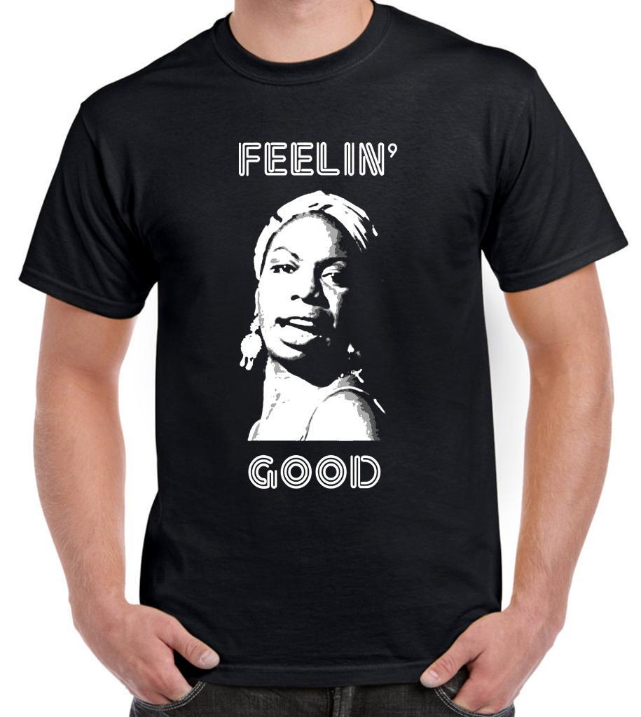 Nina Simone Feelin  Good Homme T-Shirt - Soul Jazz Blue Legend 4XL