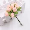 1 bukett kunstig blomst 12 rosehoder DIY Craft Home Party Bryllupsdekor