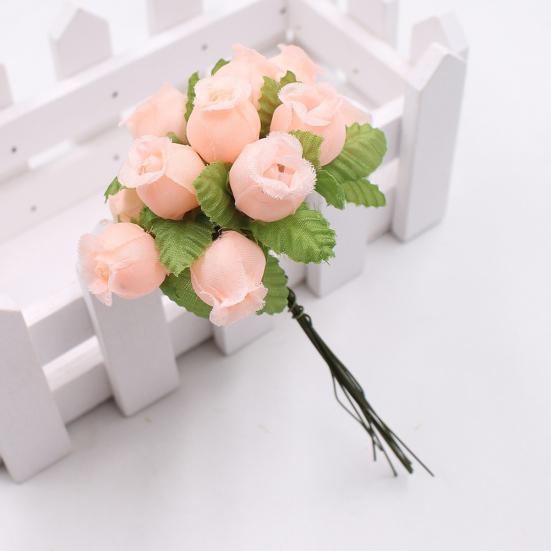 1 bukett kunstig blomst 12 rosehoder DIY Craft Home Party Bryllupsdekor