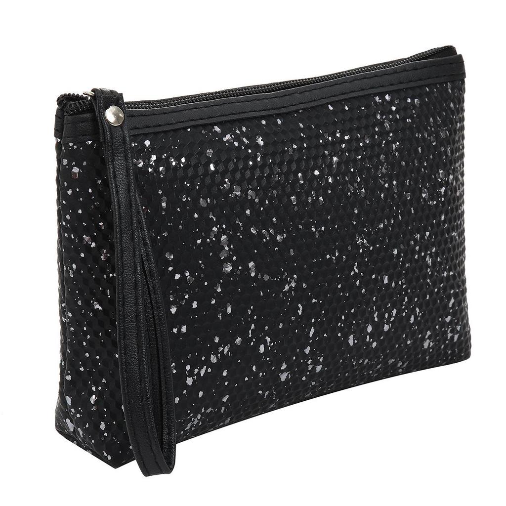 Borsa da Trucco in PU di Grande Capacità: Pochette Multifunzione da Donna per Viaggi Portatili