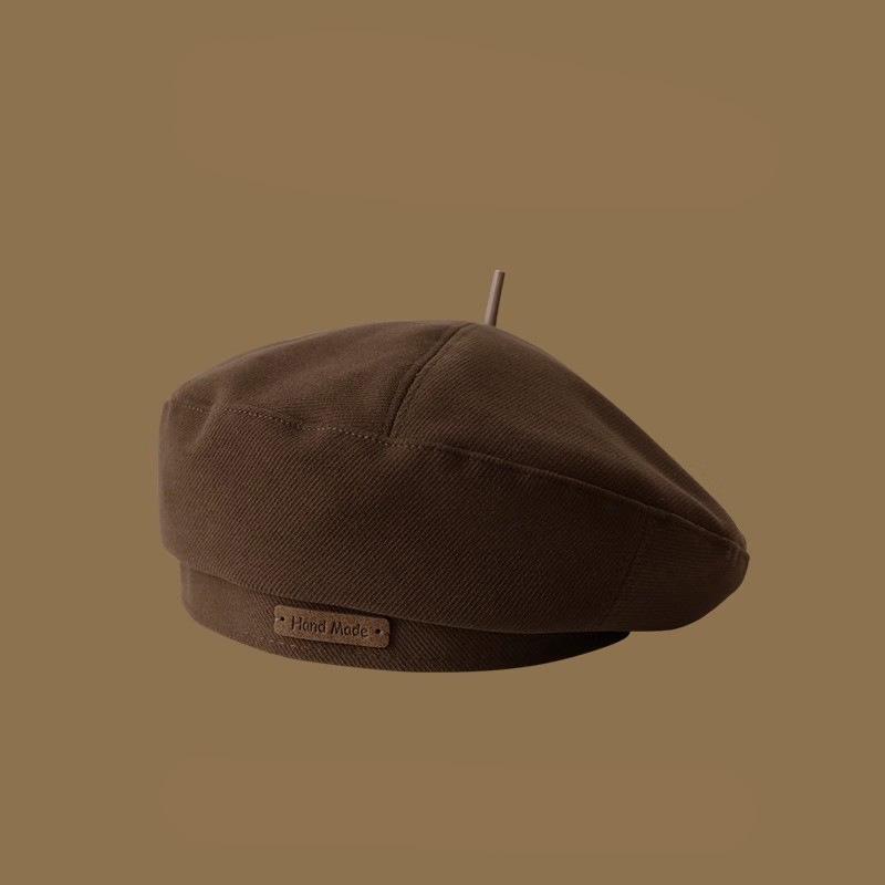 Autumn and winter beret women's woolen fashion painter hat retro versatile face small bud hat spring and autumn