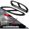 1Pair Car Exhaust Tail Muffler Tip Pipe Cover Trims for Mercedes Benz C Class w205 Coupe GLC B Class w246 E class w212 w213 C207 Coupe A class w176
