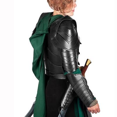 Evropský středověký elfí rytířský náramek a chránič paží Kostým pro Cosplay