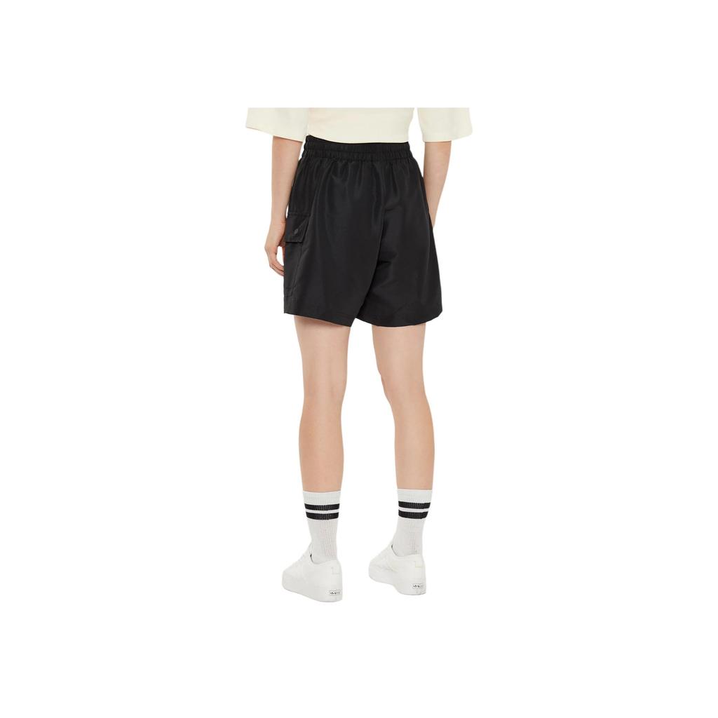 Adidas Originals Solid High-Waisted Cargo Shorts Women Shorts Black JD1514