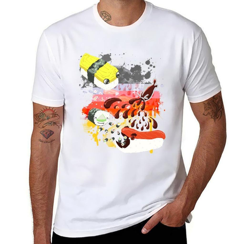 Sushi explosion TShirt Athletic Fit Sports Short Sleeve Top